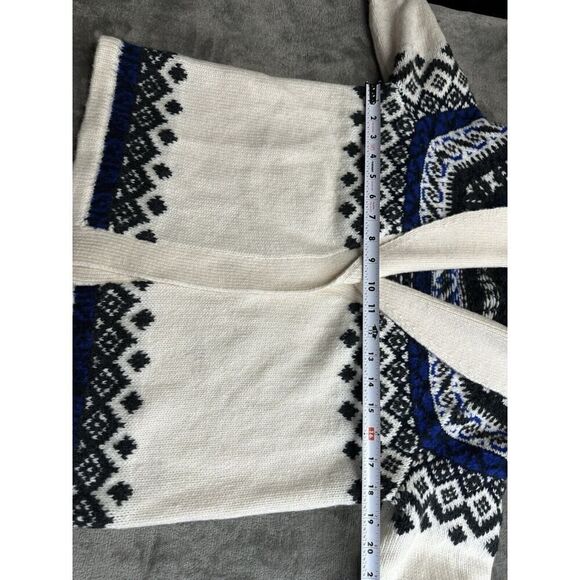 Vineyard Vines Shawl Collar Open-Front Fair Isle Sweater Cashmere XS - Picture 10 of 14